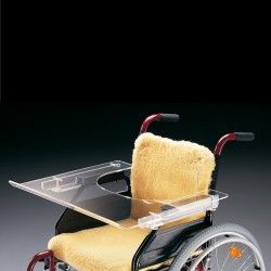 Mesa o Mesita Transparente para Silla de Ruedas